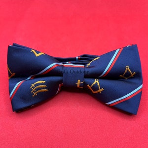 Essex Provincial Craft Neck Tie Masonic Essex Lodge Regalia Neck Tie Hecho a mano Masonic Lodge Regalo Corbata imagen 5