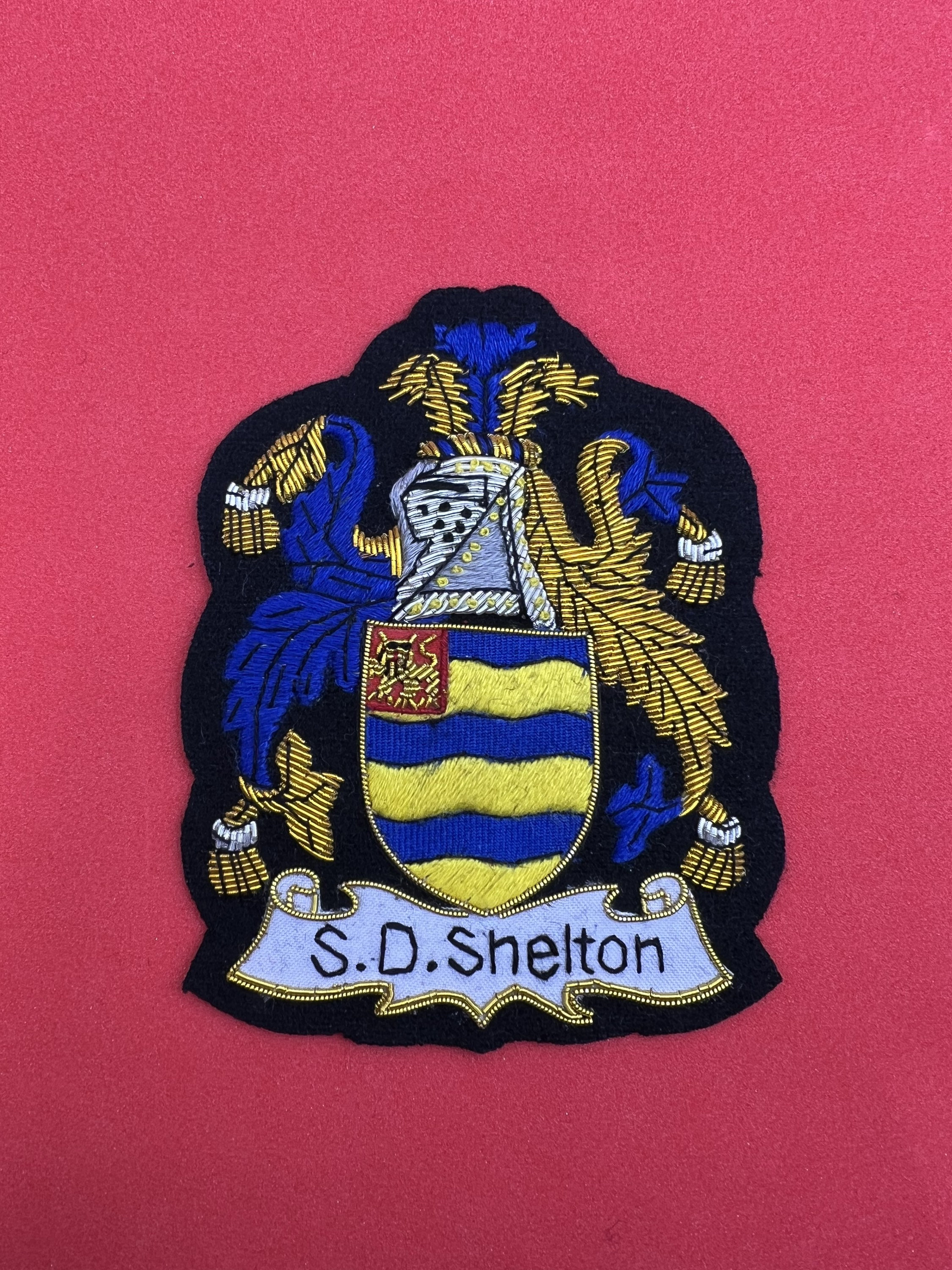 新版 Blazer Crest Family Badge Wire and Bullion Embroidered Hand マジック：ザ・ギャザリング