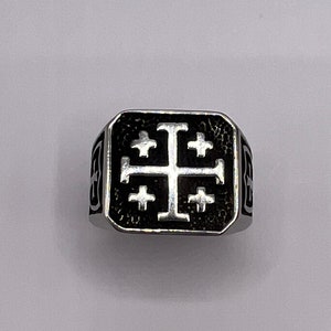 Knights Templar Men’s Ring Masonic Knights Templar Cross Stainless Steel Ring Masonic Ring Men’s Freemason Ring And Jewellery