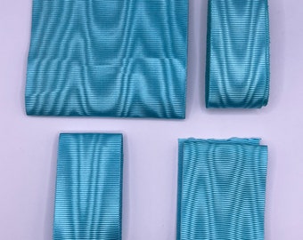 Freimaurer Regalia Schürze Band Hellblau Moire-Effekt-Band Hellblau Handwerk Schürze Band Verkauft als 5 Meter Länge