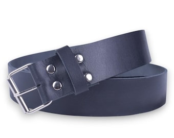 Cinturón de cuero negro para hombre de Escocia, ajustable, para kilt