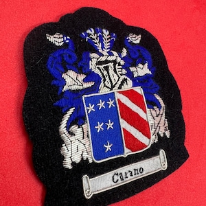 Family Crest Blazer Badge Hand Embroidered Bullion and Wire Coat of ...