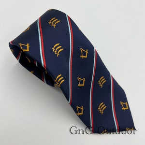 Essex Provincial Craft Neck Tie Masonic Essex Lodge Regalia Neck Tie Hecho a mano Masonic Lodge Regalo Corbata imagen 2