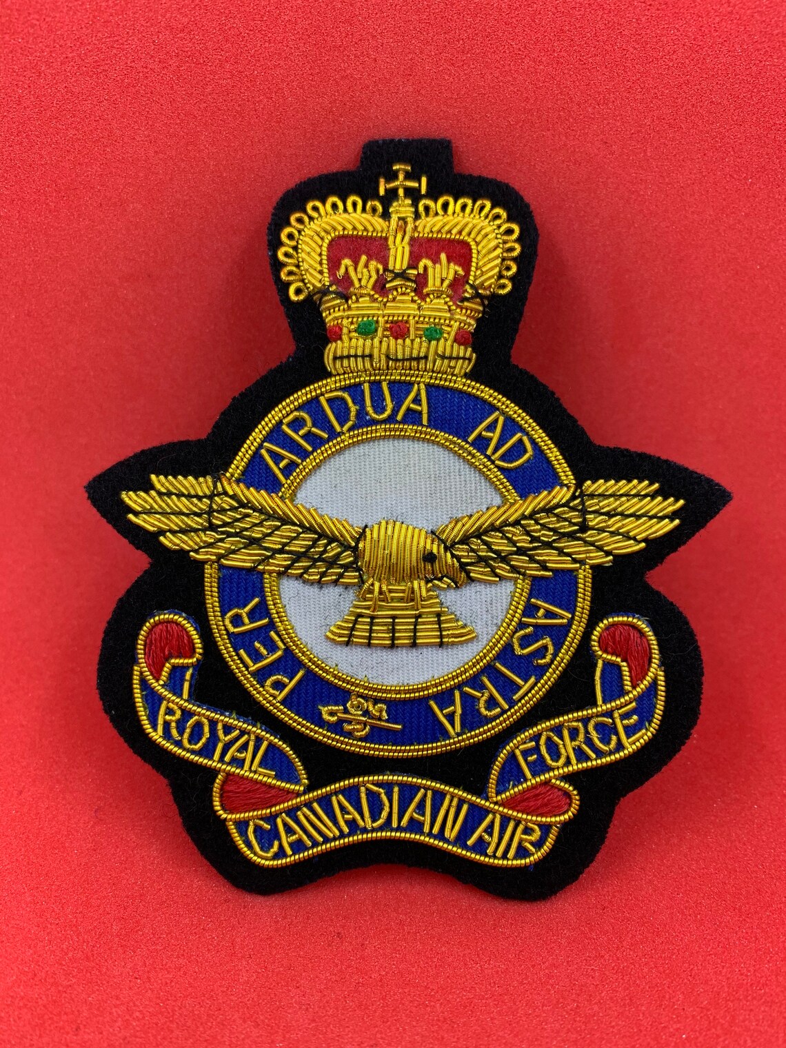 Royal Canadian Air Force Blazer Badge RCAF Bullion and Wire Etsy India
