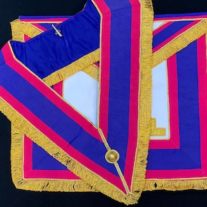 NEW Masonic Mark Provincial Full Dress Lambskin Leather Apron and Collar