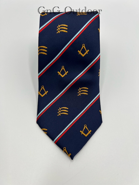 Essex Provincial Craft Neck Tie Masonic Essex Lodge Regalia
