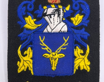 McKenzie Coat Of Arms Hand Embroidered  Blazer Badge McKenzie Embroidered Family Crest Jacket Patch