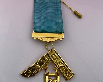 thumbnail image 2 of Trustee Blue Lodge Masonic Officer Jewel - Silver Finish Ceremonial Pin 1x3 Inch 2 of 12