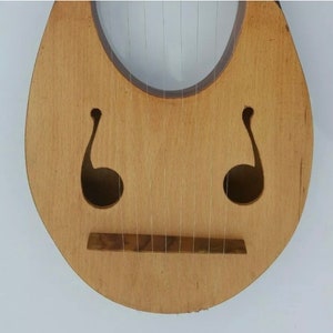 New Lyre Harp 8 Strings Two Tone Colors/Lyra Harp 8 Metal Strings With Bag