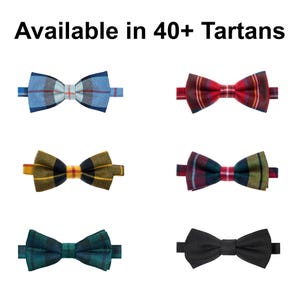 Schottische Herren handgefertigte Tartan Bogen formeller Bogen für Hochzeit erhältlich in 45+ Tartans