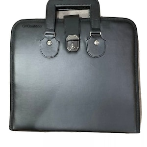 Masonic Regalia Schürze Masonic Tasche aus weichem Kunstleder mit Griff Masonic File Case