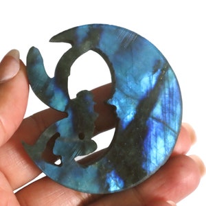 Labradorite Fairy Carving, Labradorite Moon Fairy, Moon Fairy Crystals, Moon Crystals, Fairy Crystals, Labradorite Crystals, Healing Crystal