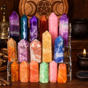 Crystal Tower Point – Natural 3‑6″ Polished Obelisk – Healing Decor, Meditation or Chakra Gift