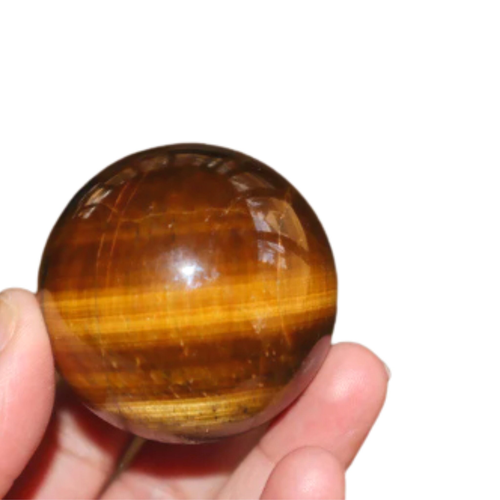 Tigers Eye Sphere Yellow Tiger Eye Sphere Natural Etsy