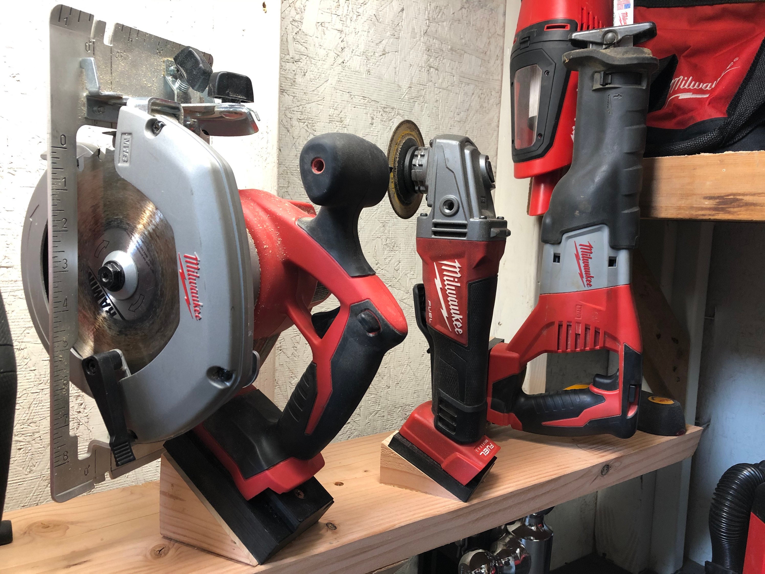 Milwaukee m18 tool and battery storage mount combo Etsy