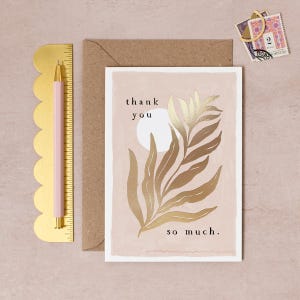 Leaf Thank You Card | Thanks Card | Gratitude Card | Thank You Teacher Card | Gratitude Card | Thankyou Card