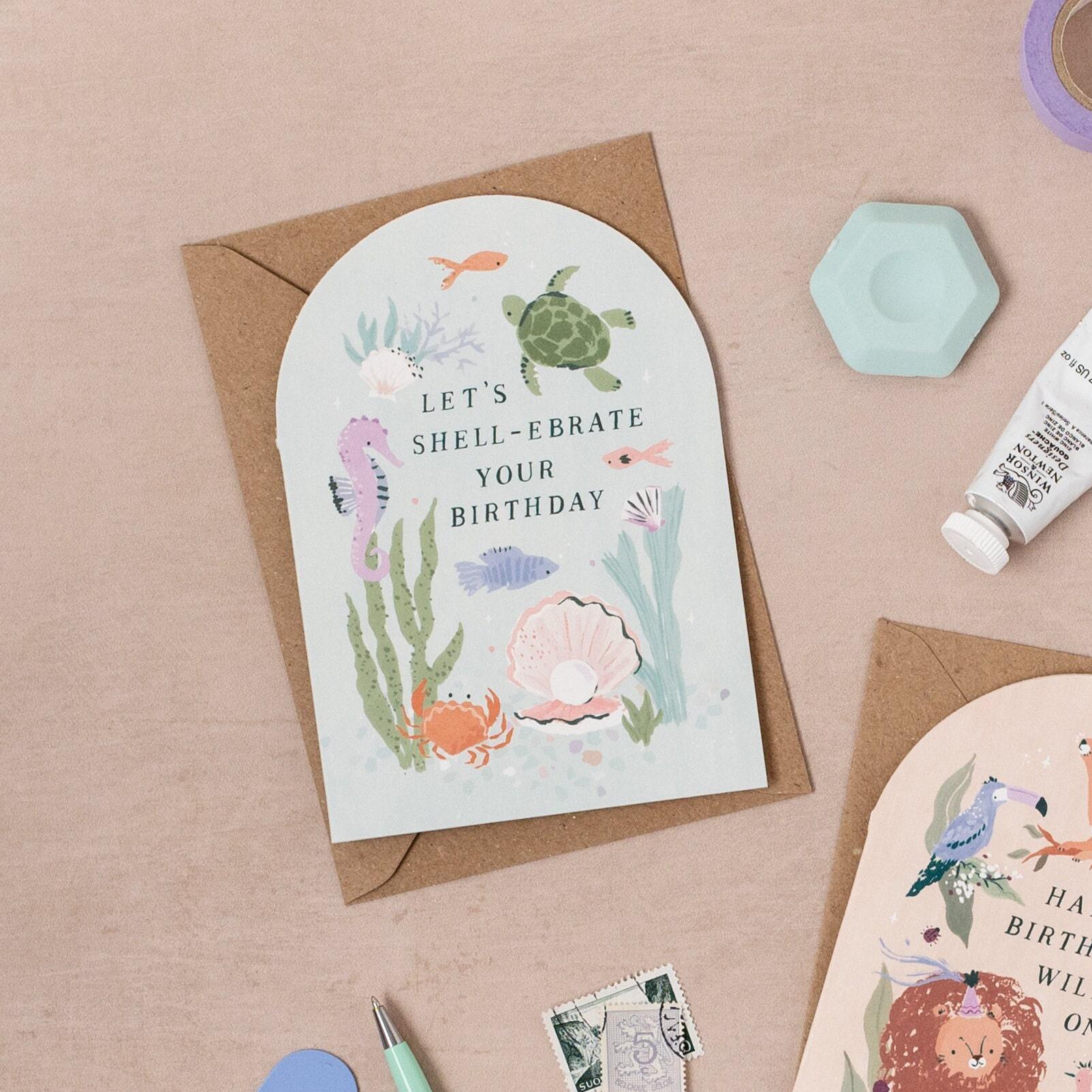 Under the Sea Birthday Card | Diver Birthday Card | Snorkel Birthday ...