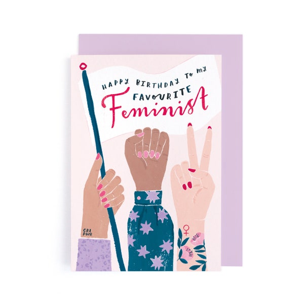 Feminist Birthday Card | Favourite Feminist Birthday Card | Birthday Card For Friend | Birthday Card Feminism | Card For Best Friend