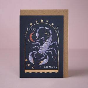 Scorpio Birthday Card | Zodiac Birthday Card | Astrology Birthday Card | Horoscope Birthday Card | Star Sign Birthday Card |