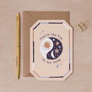 Yin Yang Card | Love Cards |  Anniversary Card | Anniversary card for Boyfriend | Anniversary Greeting Cards