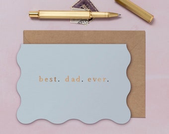 Best Dad Ever Card | Card for Dad's Birthday | Father's Day Card | Dad Birthday Card | Father's Day Greeting Card