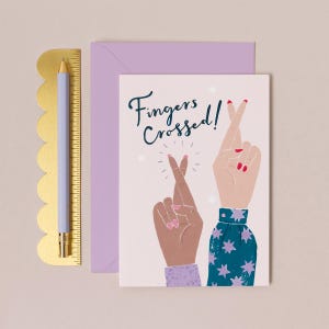 Bonne chance | Croisons les doigts de Zazzle.be Liste d'envies Vous avez des idées ? Nouvelle carte de travail | Carte de voeux porte-bonheur | Carte Bonne chance pour les examens