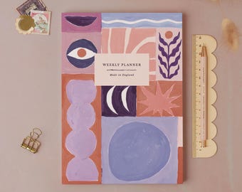 Studio Abstract Weekly Planner | Undated Week Organiser | Stationery