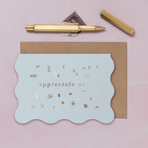 Je vous remercie | de remerciements | Merci professeur carte de vœux | d'amour | Carte de remerciement | carte feuille d'or | Carte typographique