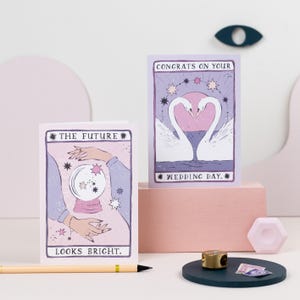 Future Looks Bright Congratulations Card | Tarot Card | Fortune Teller Card | Celestial Card | Congratulations Card For Friend image 6