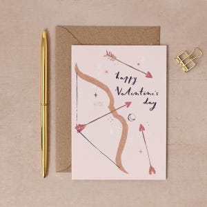 Cupid's Arrow Card | Valentine's Day Cards | Valentine's Card | Same Sex Valentines Card | Lesbian Valentine | Valentines Greeting Card