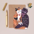 Nine Lives Cats Cards | Love Cards | Anniversary Cards | Valentines Cards | Anniversary Greeting Card | Cats Anniversary Card