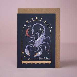 Scorpio Birthday Card | Zodiac Birthday Card | Astrology Birthday Card | Horoscope Birthday Card | Star Sign Birthday Card |