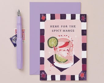 Spicy Margarita Birthday Card | Cocktails Birthday Cards