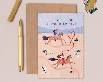Wild Ride Anniversary Card | Cowboy Valentines Cards