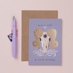 Aries Birthday Card | Zodiac Birthday Card | Astrology Birthday Card | Horoscope Birthday Card | Star Sign Birthday Card | Constellation