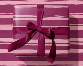 Summer Stripe Gift Wrap | Striped Wrapping Paper Sheets