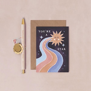 You're A Star Mini Card | Thank You Cards | Mini Cards | Birthday Cards | Thank You Card