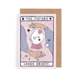Future Looks Bright Congratulations Card  | Tarot Card | Fortune Teller Card | Celestial Card | Congratulations Card For Friend