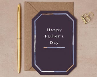 Geometric Father's Day Card | Father’s Day Greeting Cards | Fathers day Card for Dad | Father's Day Card for Granddad