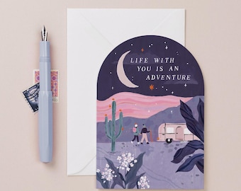 Adventure Valentine's Card | Adventure Love Card | Male Valentine's Day Card | Adventure Card for Boyfriend on Valentine's Day