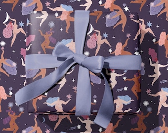 Starlit Dance Gift Wrap | Cheeky Wrapping Paper Sheets