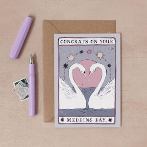 Tarot Wedding Card | Tarot Card | Mystical Card | Witch Card | Bohemian Card | Congratulations Card | Same Sex Wedding Card