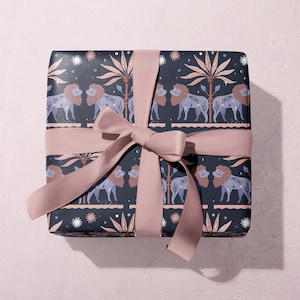 Papier cadeau Lion pour cadeau d'anniversaire Lion ou pour amoureux des animaux | Papier cadeau et papier artisanal | Emballage cadeau Lion | Papier artisanal du zodiaque