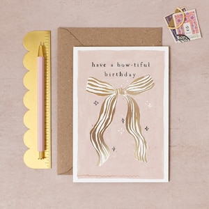 Bow-tiful Bow Birthday Card | Birthday Greeting Card for Sister | Bows Birthday Card