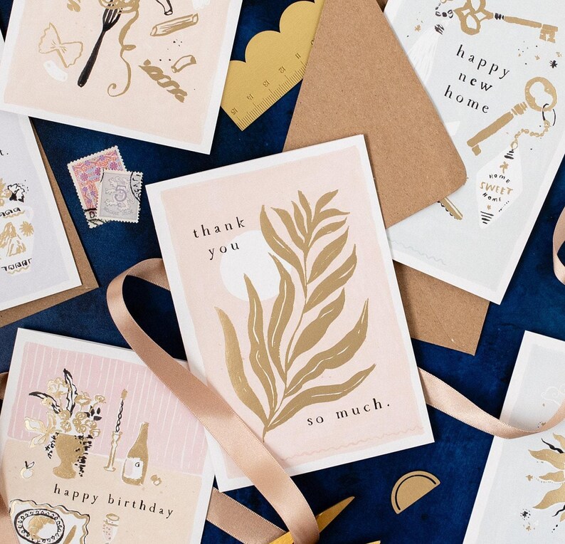 Leaf Thank You Card | Thanks Card | Gratitude Card | Thank You Teacher Card | Gratitude Card | Thankyou Card image 3