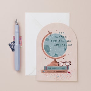 Carte d'aventure de papa | Carte de fête des pères | Carte d'anniversaire masculine | carte d'anniversaire de papa | pour la fête des pères d'aventure | Carte de voeux pour la fête des pères