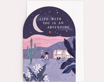 Adventure Valentine's Card | Adventure Love Card | Male Valentine's Day Card | Adventure Card for Boyfriend on Valentine's Day