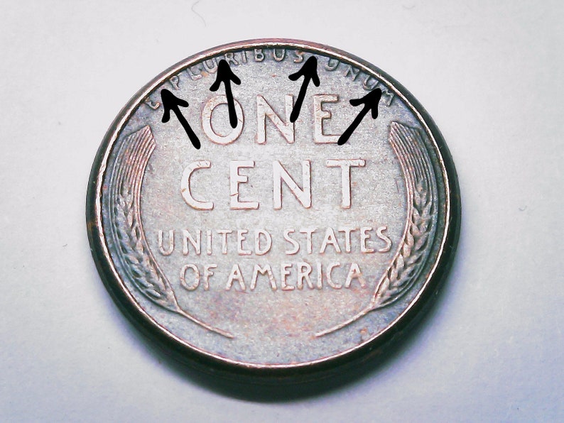 RARE ERROR Coin 1944 Philadelphia mint 1C Wheat Reverse Etsy