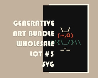 Generatieve ASCII-uilkunst: groothandel SVG-bundel (digitale download)