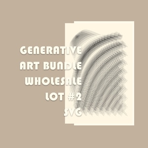 Wholesale Generative Art Delight: Unlock Infinite Creativity with Our Exclusive Bundle Digital Download Pen Plotter SVG Printable Lineart #2